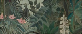 Obraz - Henri Rousseau, The Equatorial Jungle, reprodukcia (120x50 cm)