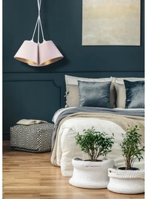 Duolla - Luster na lanku TWIGGY 3xE27/40W/230V pr. 60 cm biela