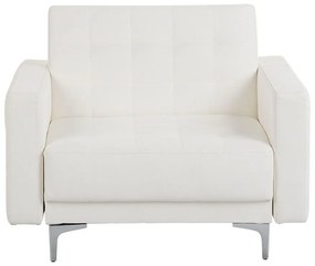 Modulárna sedacia súprava z umelej kože biela ABERDEEN Beliani