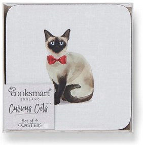 Súprava 4 modrých podnosov Cooksmart ® Curious Cats