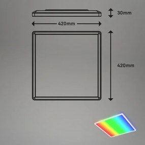 Briloner 7491-016-LED RGBW stmievateľné stropné svietidlo SMART LED/22W/230V 4000K + diaľkové ovládanie Wi-Fi Tuya