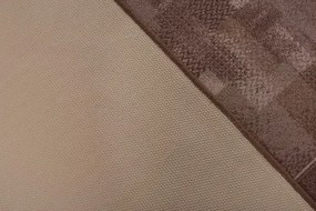 Associated Weavers, Protišmykový behúň na mieru Tribe 44 hnedý, šíre 100 cm, hnedá, chodba / predsieň