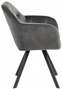 Čalouněné jídelní křeslo Lola šedé