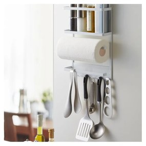 Veľký biely magnetický držiak do kuchyne YAMAZAKI Tower Magnetic Side Rack