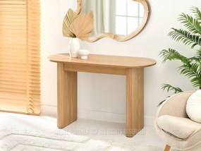 Konzolový stolík Agawes (dub). Akcia -38%. Vlastná spoľahlivá doprava až k Vám domov. 1136436
