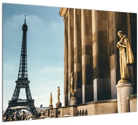 Sklenený obraz z Trocaderského námestia, Paríž (70x50 cm)