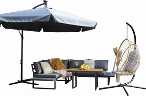 CH Hliníkový záhradný nábytok Bogota - sivá