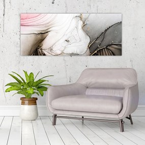 Obraz - Mramorový atrament (120x50 cm)