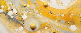Obraz - Abstraktné pozadia so zlatým dekorom (120x50 cm)