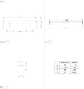 Eglo 43596 - Prisadený luster PRESTWICK 3xE27/40W/230V