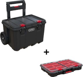 Súprava Kufor na kolieskach KETER StackNRoll + Organizer KETER StackNRoll