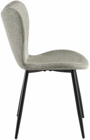 Jedálenská stolička Maika látka - sivá