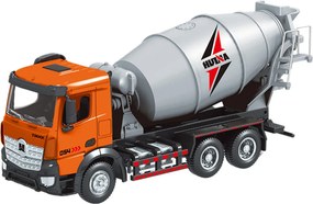 LEAN Toys Domiešavač betónu stavebné vozidlo kovový Huina oranžový 1:50