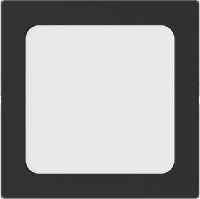 Mexen LDSS, LED stropné svietidlo, rozmer 17 x 17 cm, 12W, studená - 6500K, 960 lm, čierna - L213-017-1265-70