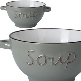Kameninová miska na polievku Soup 650 ml zelená