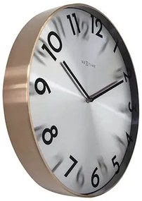 Nástenné hodiny NeXtime Reflection Ø40 cm zlaté