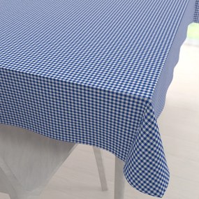 Biante Dekoračný obdĺžnikový obrus Rebeka RE-009 Modro-biela kocka malá 80x120 cm
