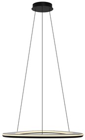 Dizajnové závesné svietidlo čierne s 3-stupňovým stmievaním - Organico