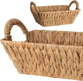 Obdĺžnikový košík PETTER 30x20 cm vodný hyacint natural