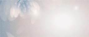 Obraz - Zasnežené kvety (120x50 cm)