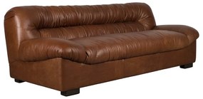 Hnedá kožená pohovka 214 cm Douglas – Dutchbone