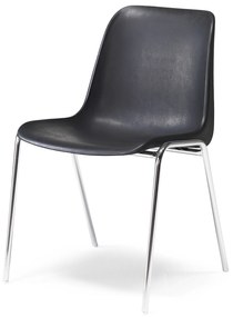 Plastová stolička SIERRA, čierna