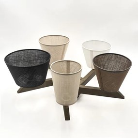 Brilagi - LED  Prisadený luster ANTHONY 5xE14/40W/230V dub orech