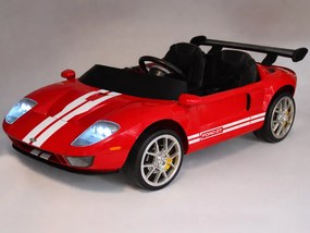 JOKOMISIADA Detské auto na batériu Ford GT so 4 motormi dvojmiestne s diaľkovým ovládaním červené PA0337