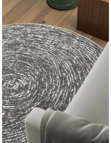 Sivo-krémový okrúhly koberec ø 120 cm Gloria Cavallo – Hanse Home
