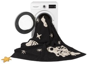 Lorena Canals, Ručne tkaný kusový koberec Universe, 140x200, čiernobiela, detská izba