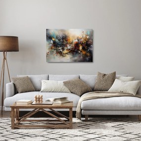 Sklenený obraz - Abstraktná grafika (70x50 cm)