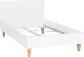 Biela jednolôžková posteľ Vox Concept, 120 × 200 cm