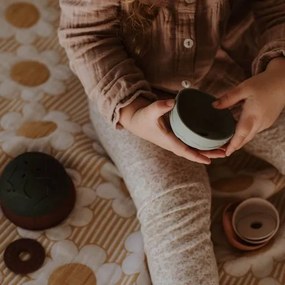 Silikónové stohovacie poháre, zemité