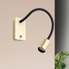 Orion WA 2-1342 - LED Flexibilná nástenná lampička KURT LED/5W/230V zlatá