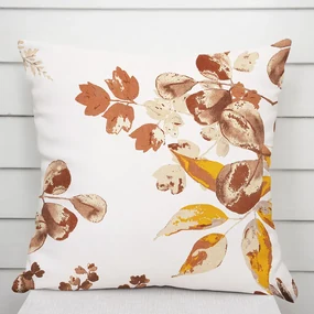 Biante Bavlnená obliečka na vankúš Sandra SA-530 Hnedý eukalyptus na bielom 50 x 60 cm
