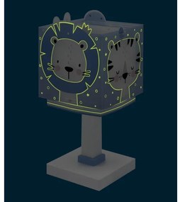 Dalber 63111T - Detská lampička JUNGLE 1xE14/8W/230V modrá