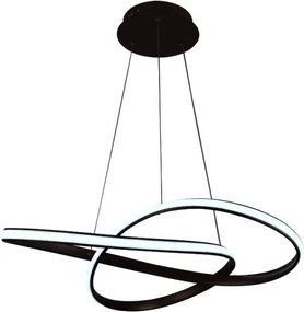 Brilagi - LED Stmievateľný luster na lanku COSMOWAVE LED/70W/230V 3000-6500K hnedá + DO