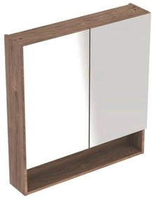 Zrkadlová skrinka Geberit Selnova 78,8x85 cm lamino orech hickory 501.270.00.1