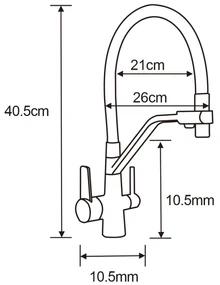 Mexen Diego, 1-komorový granitový drez 488x488x167 mm a drezová batéria Duo, šedá, 6512-71-671701-57-B