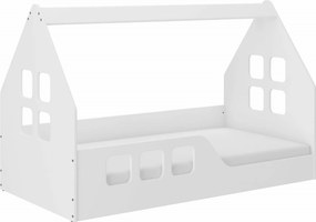 Wooden Toys Detská posteľ Bezpieczny Niski DOMEK 160x80 (vľavo)