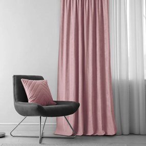 Záves Homede Milana s riasiacou páskou Wave 7 cm ružový