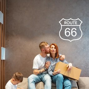 Sablio Samolepka na stenu: nápis Route 66 - 90x90