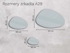 Organické LED zrkadlo s osvetlením A29