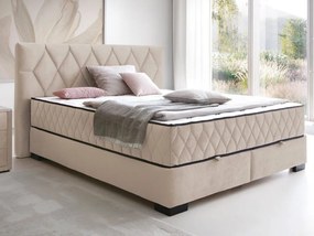 Posteľ Reve 180x200 cm, krémová látka