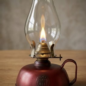 BRILAGI - Petrolejová lampa MERLIN červená