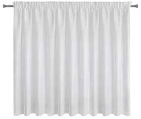 ZÁCLONA NA PÁSKE REBECCA 400X150 CM BIELA