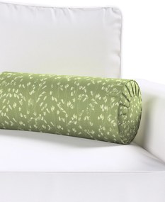 Valcový vankúš so záhybmi farba produktu zelená látka vzorované