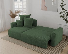 Rohová sedačka Denia (L) (tmavozelená). Akcia -20%. Vlastná spoľahlivá doprava až k Vám domov. 1133117