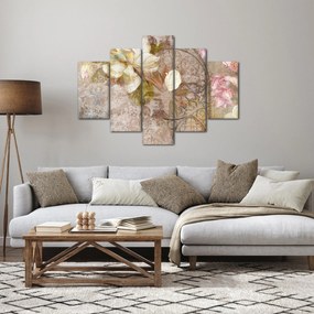 Obraz - Kvetinový ornament (150x105 cm)