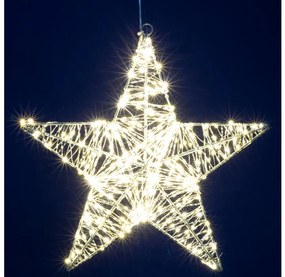 LED Vianočná dekorácia 320xLED/230V 45 cm hviezda teplá biela